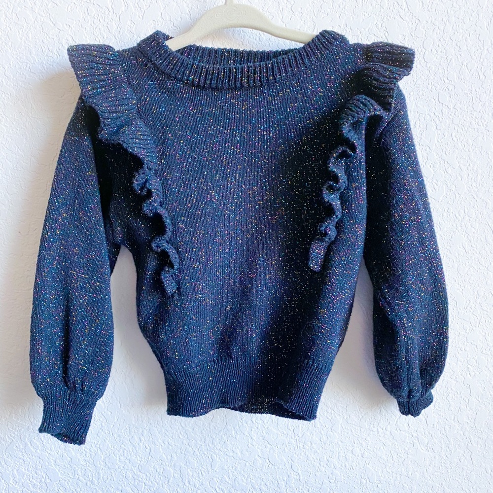 Black glitter speckled sweater